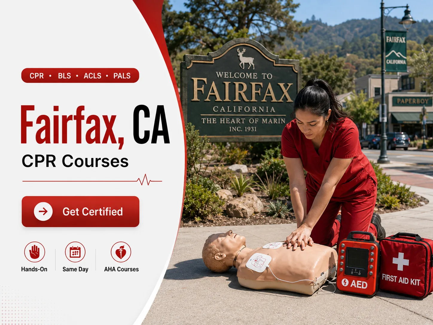BLS CPR, ACLS & PALS Training Near Fairfax, CA